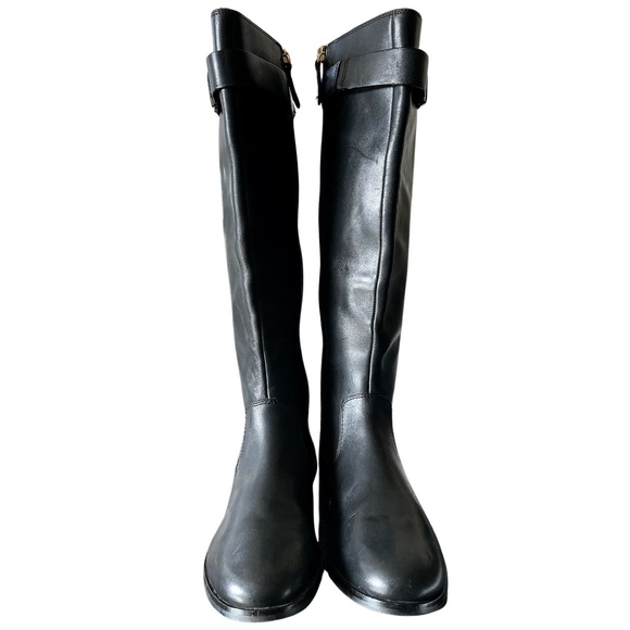 KATE SPADE New York Ronnie Riding Boots Leather Black Size 5.5 - Picture 3 of 5
